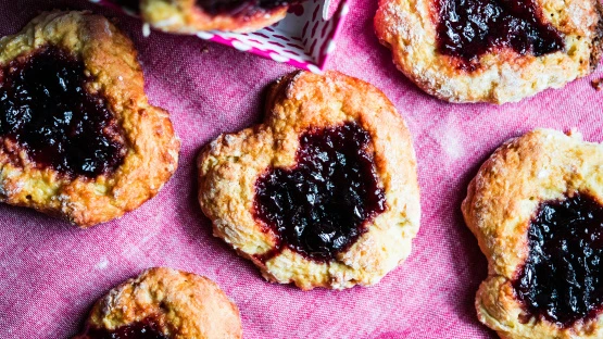 Heartfelt I-Love-You Almond Jam Scones